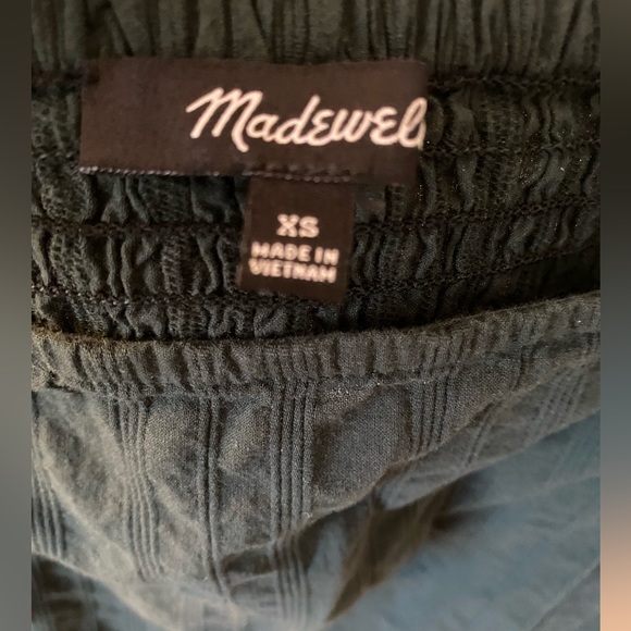 Madewell Hopewell Puff-Sleeve Crop Top XS - Forrest Green - Picture 4 of 5